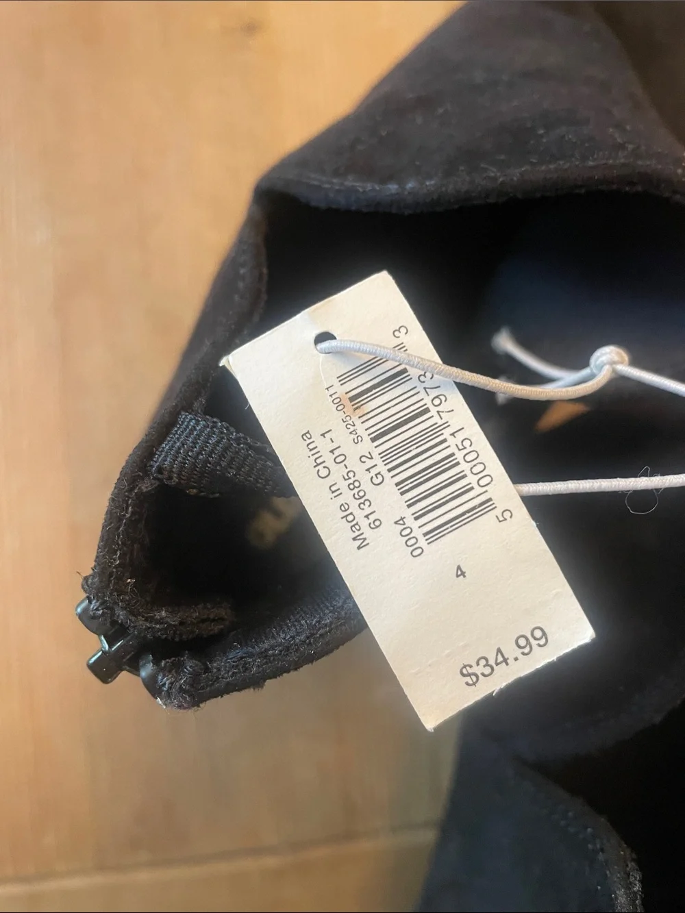 Old Navy Black Suede-Look Low Heel Booties